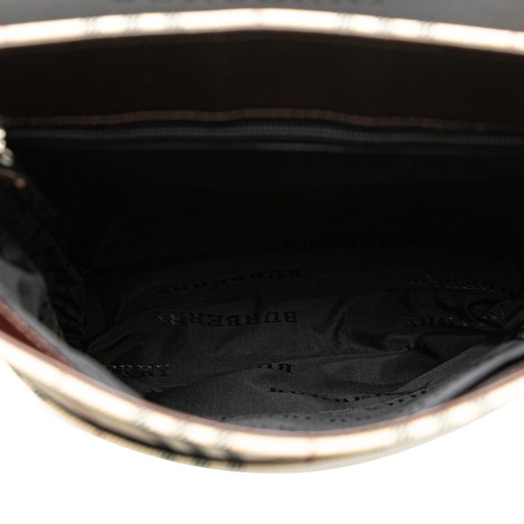 Pre-Loved Burberry House Check Canvas Crossbody - Picture 4 of 9